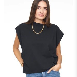 Pistola TRINA MUSCLE TEE - BLACK Size Small